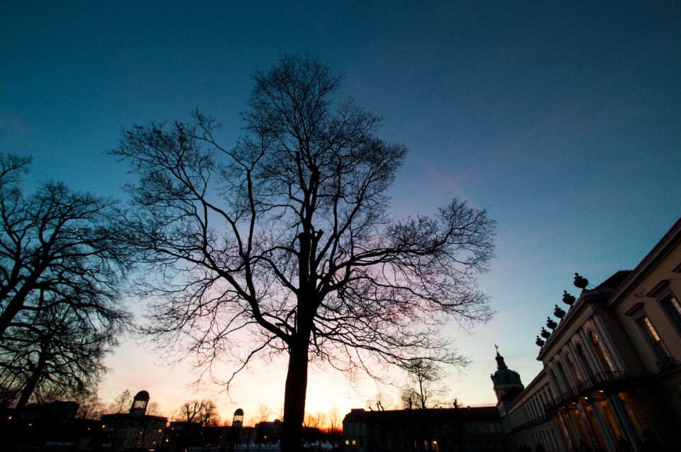 Night sunset landscape