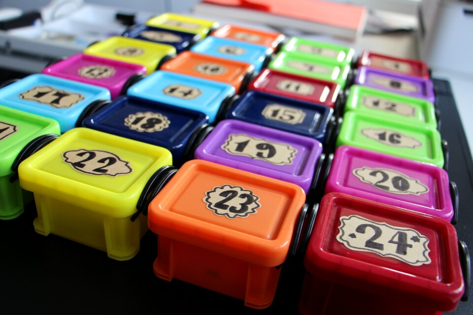 Christmas gifts colorful
