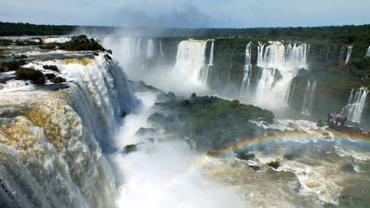 Iguazu waterfalls river photo