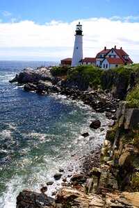 Lighthouse shoreline photo