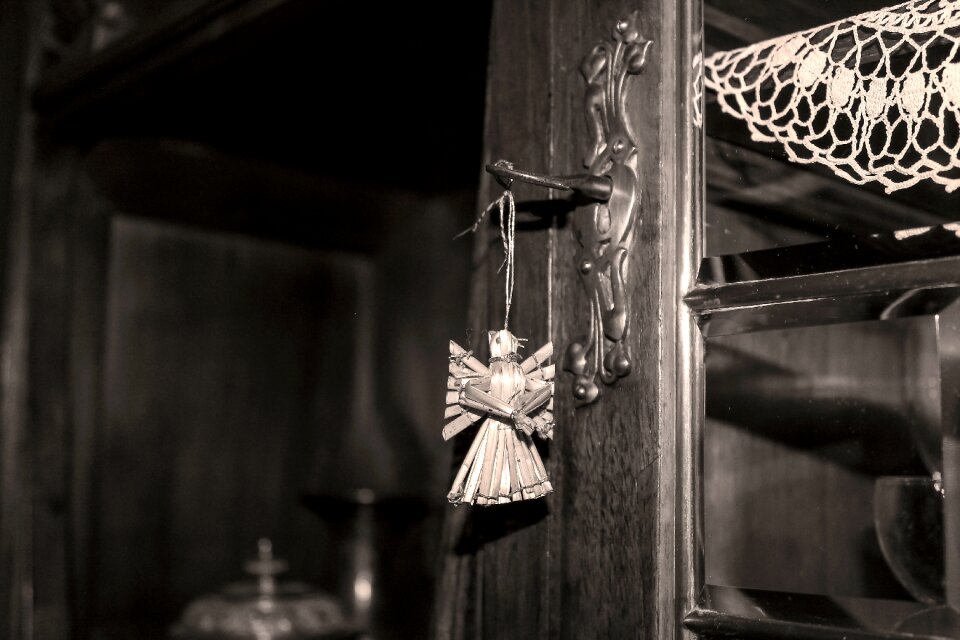 Room black and white quaint atmosphere