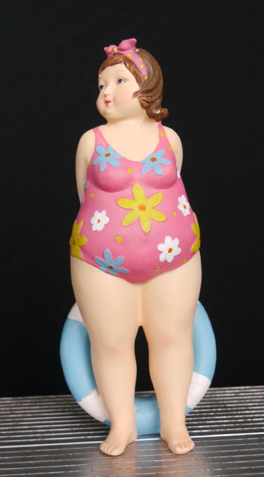 Woman swim mermaid