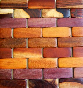 Wooden bricks wood elements works