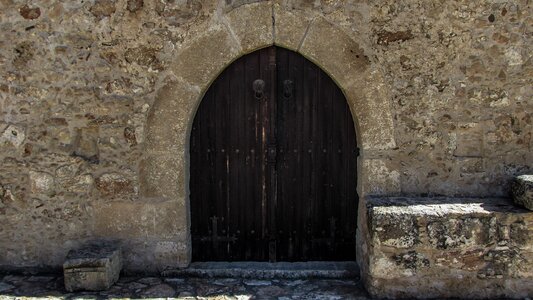 Church entrance gate photo