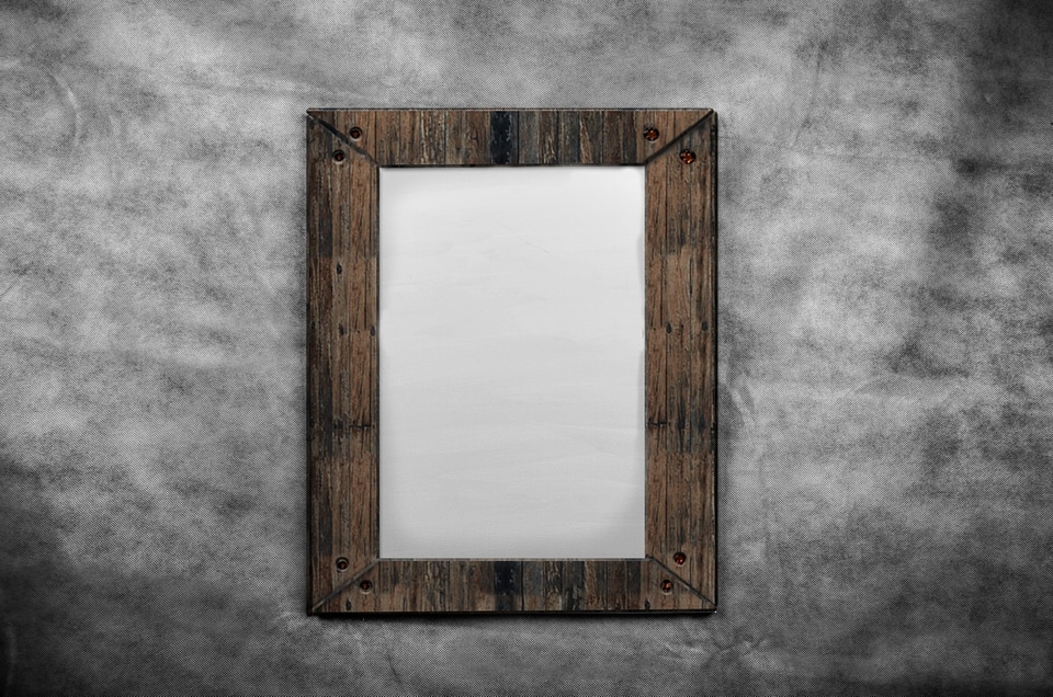 Wooden advertisement billboard