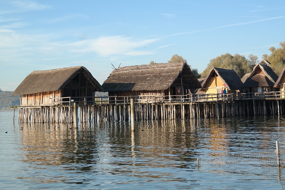 Wooden dwellings pile dwelling museum unteruhldingen pile dwelling museum