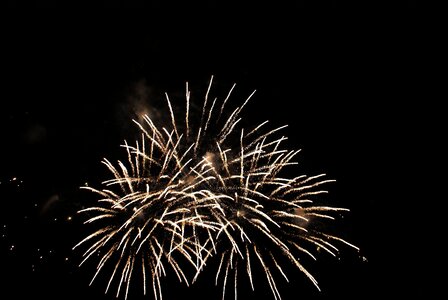 The eruption light sparks