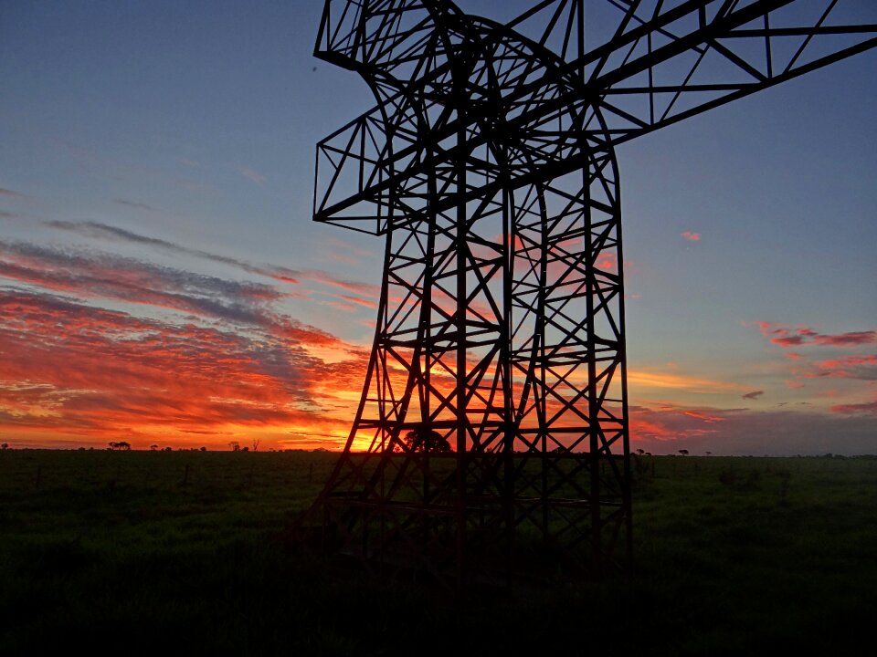 Metal sunset sky