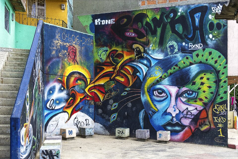 Street art graffiti wall graffiti art