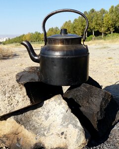 Outdoors fire kettle