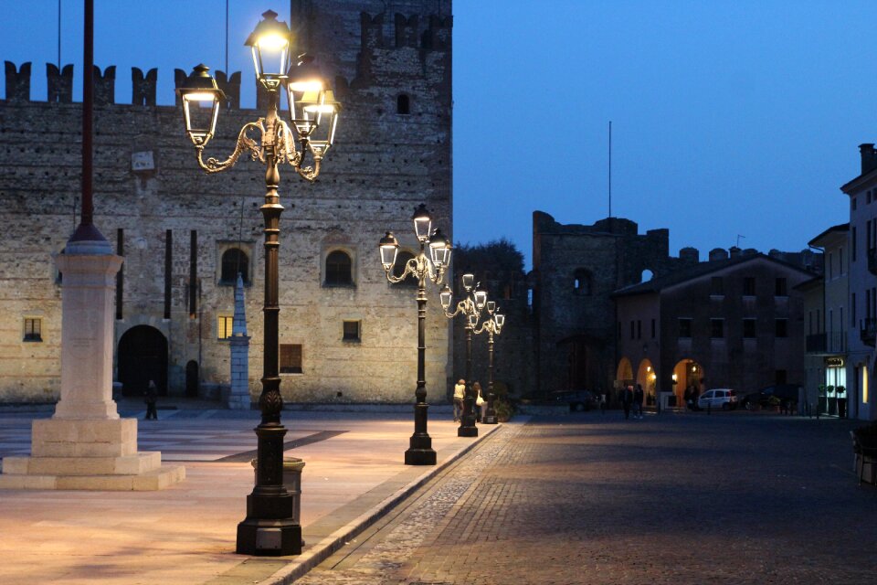 Marostica castle twilight