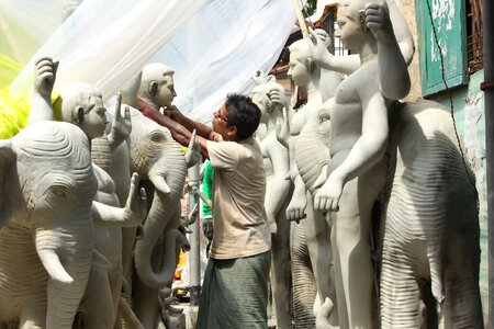 Sculpture man craft