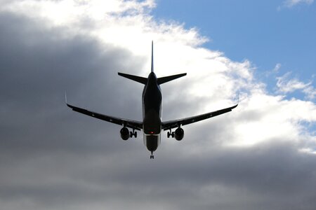 Clouds shadow flight photo