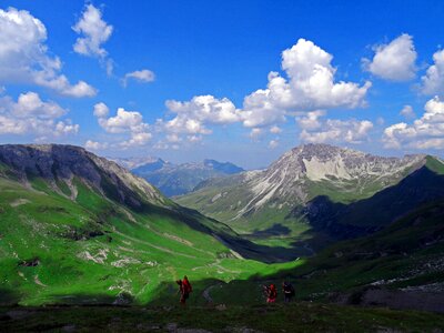 Alps hiking view photo