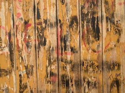 Wood boards graffiti