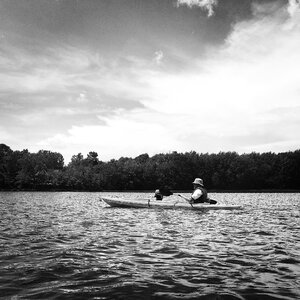 Vacancy walking on water lake photo