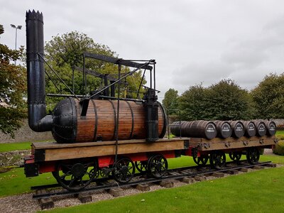 Train jameson whiskey barrel photo