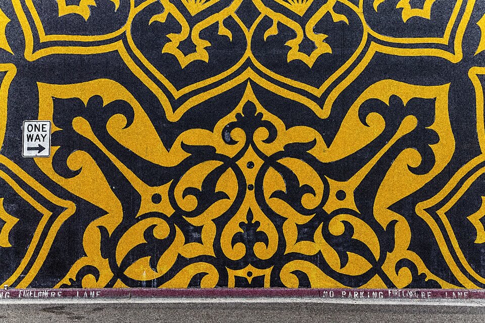 Wall artistic painted