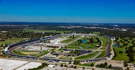 Sports stadium landscape