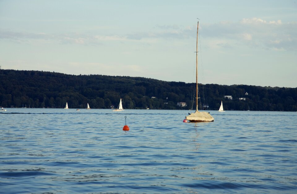 Boat landscape mountain