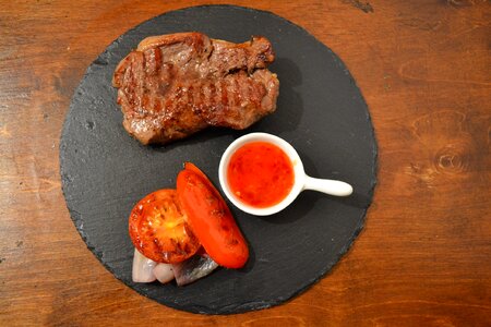 Beef sauce vegetables