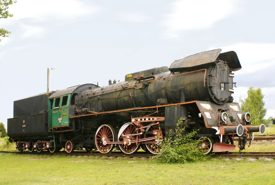 Steam locomotive carriage of goods historic vehicle