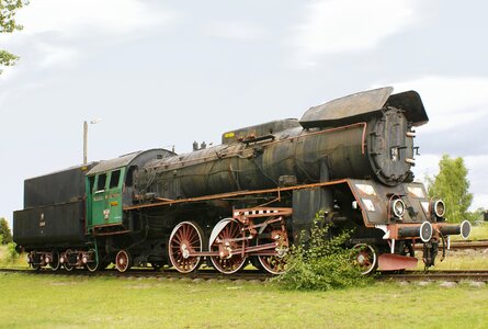 Steam locomotive carriage of goods historic vehicle photo