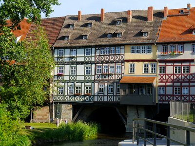 Historic center bridge facade historic building