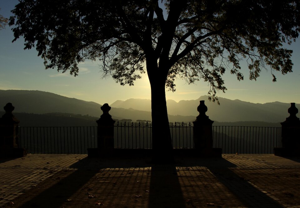 Sunset backlight viewpoint