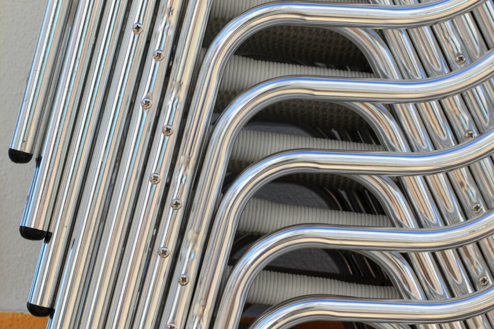 Stack chairs restaurant