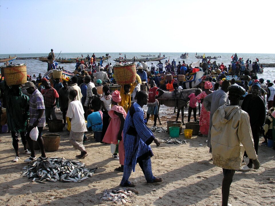 Beach sand fishermen