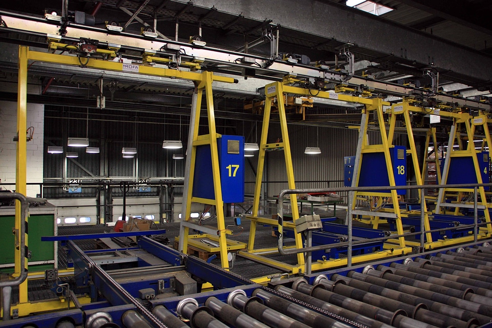 Factory conveyor technology assembly line