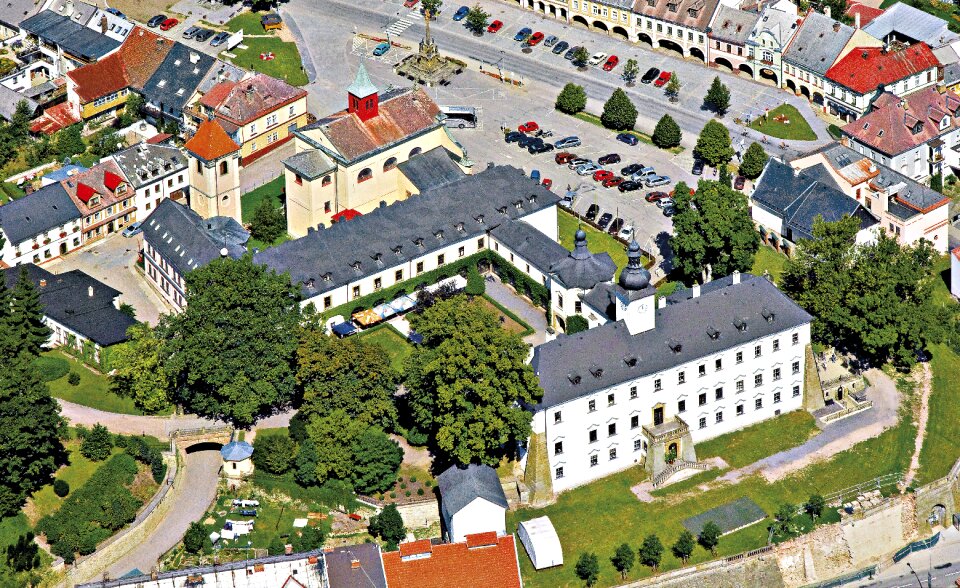 Letohrad aerial view czech republic