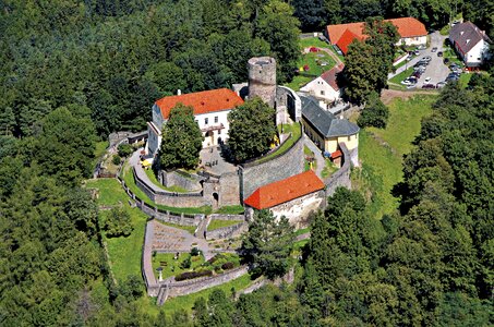 Svojanov aerial view czech republic