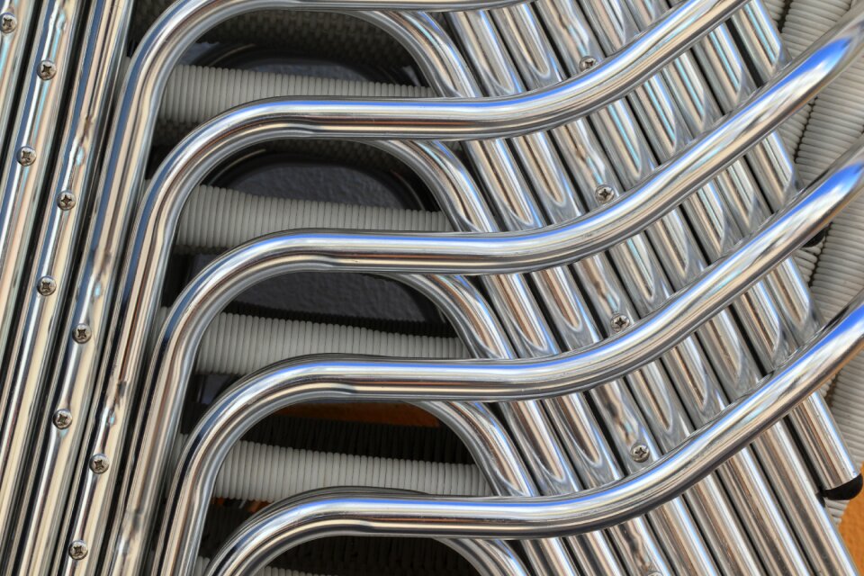 Stack chairs restaurant