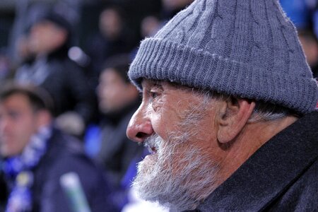 Beard cap portrait photo