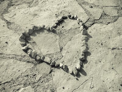 Love heart shaped romantic