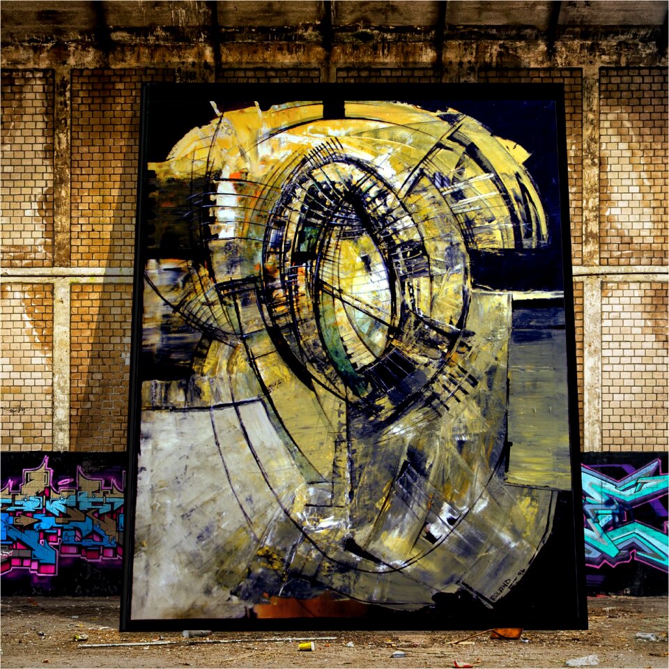 Ruin lost place painting