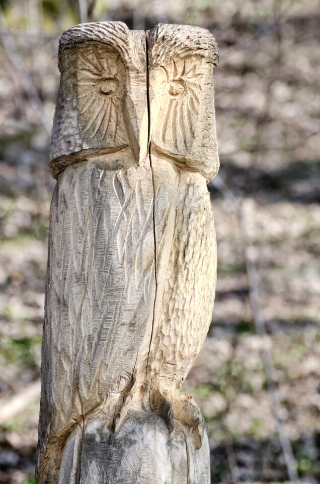 Holzfigur figure bird