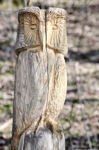 Holzfigur figure bird