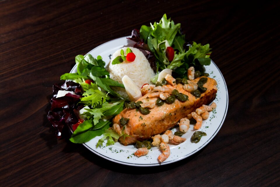Meal plate shrimps