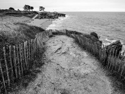 Beach side customs path