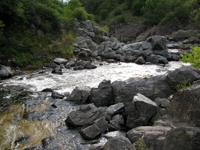 Stones vegetation landscape photo