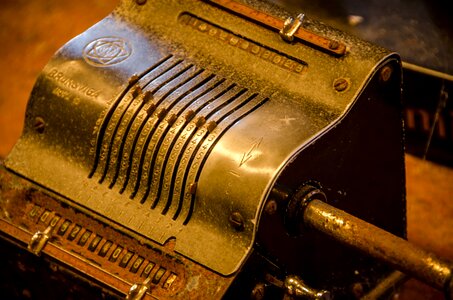 Antique calculator finance
