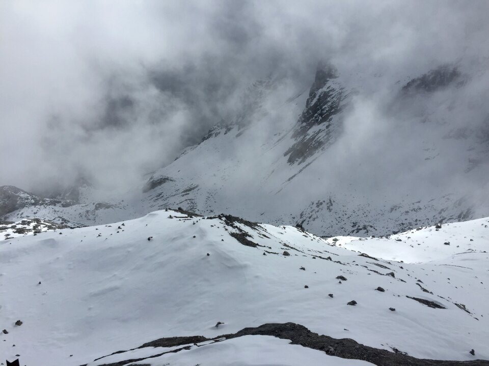 Morning climbing winter