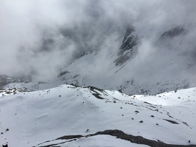 Morning climbing winter