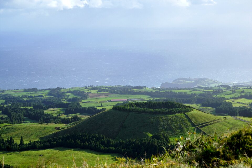 Sky green landscape
