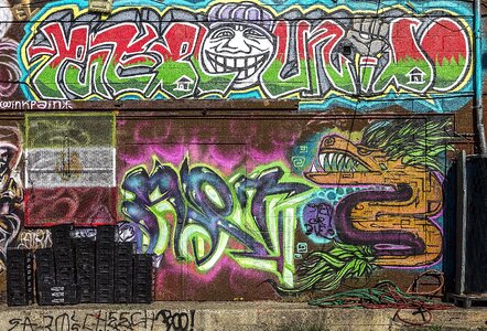 Street art graffiti wall graffiti art photo