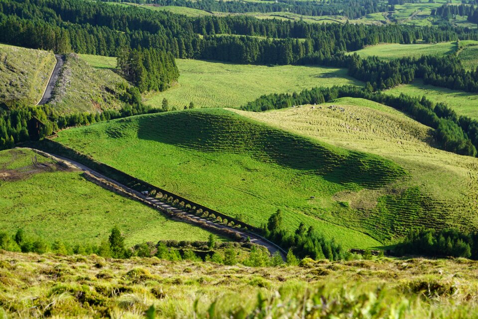 Sky green landscape