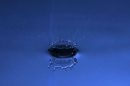Liquid ripple macro photo